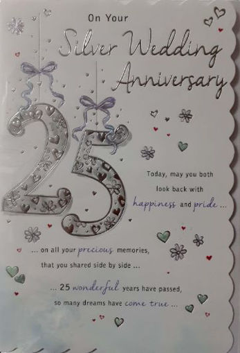 Picture of ON YOUR SILVER WEDDING ANNIVERSARY CARD